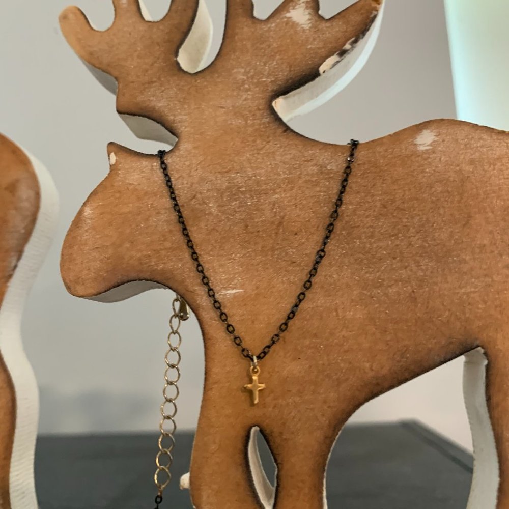 Dainty Gold Cross Necklace